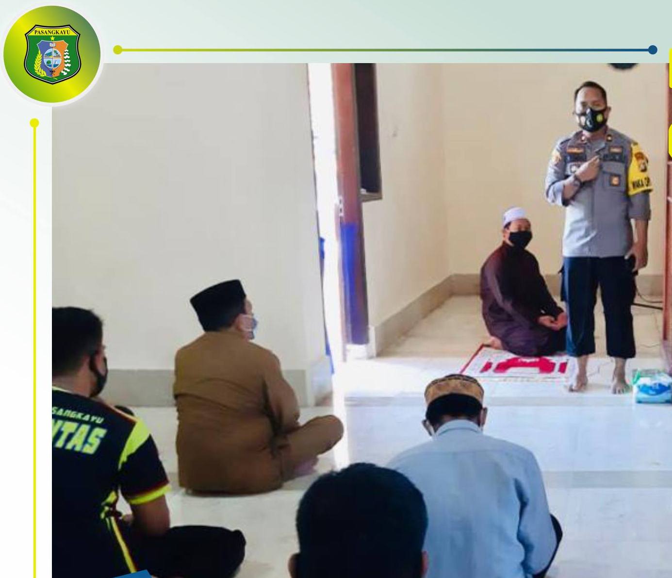 Pererat Silaturahmi di bulan Ramadan, Bupati Yaumil Salat Berjamaah dengan Jajaran Polres Pasangkayu